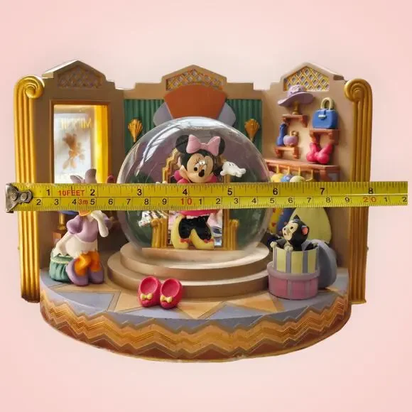 Vintage Disney Minnie's bou-tique With Minnie & Daisy Snowglobe Rare - Picture 16 of 16